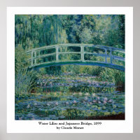 Claude Monets Water Lilies und Japanische Brücke