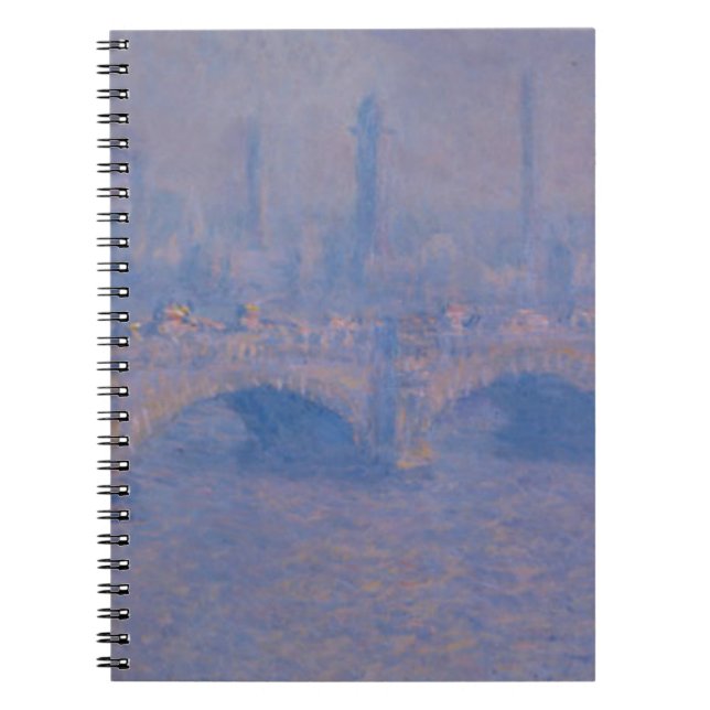 Claude Monets Waterloo-Brücke Notizblock (Vorderseite)