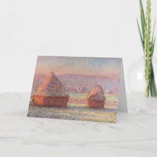 Claude Monets weißer Frostaufgang (Hystacks) Karte