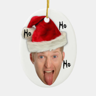 Claudes erste Weihnachtsverzierung!  Ho Ho Ho Keramik Ornament