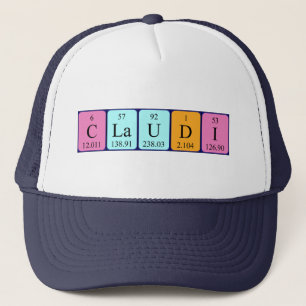 Claudi periodidi table name hat truckerkappe