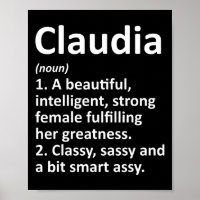 Claudia Definition Personalisierter Name Lustiges