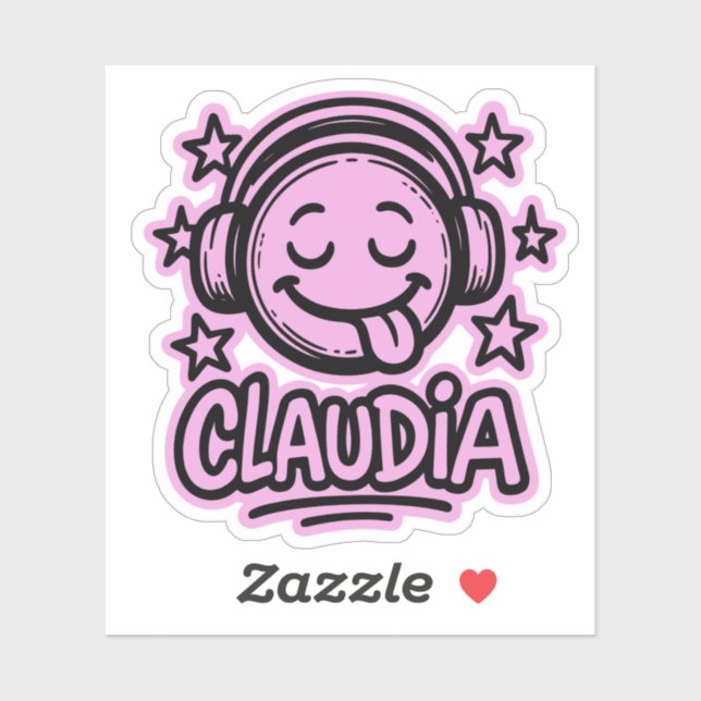 Claudia Doodle Emoji 3 Aufkleber (Blatt)