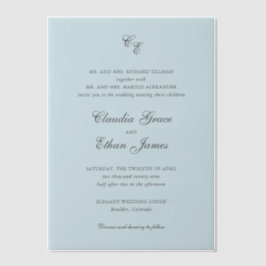 Claudia Powder Blue Elegante Wedding