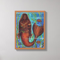 "Claudina", tropische Meerjungfrau-Kunst von Renee