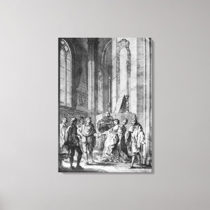 Claudio beschuldigt Helden der Treue Leinwanddruck