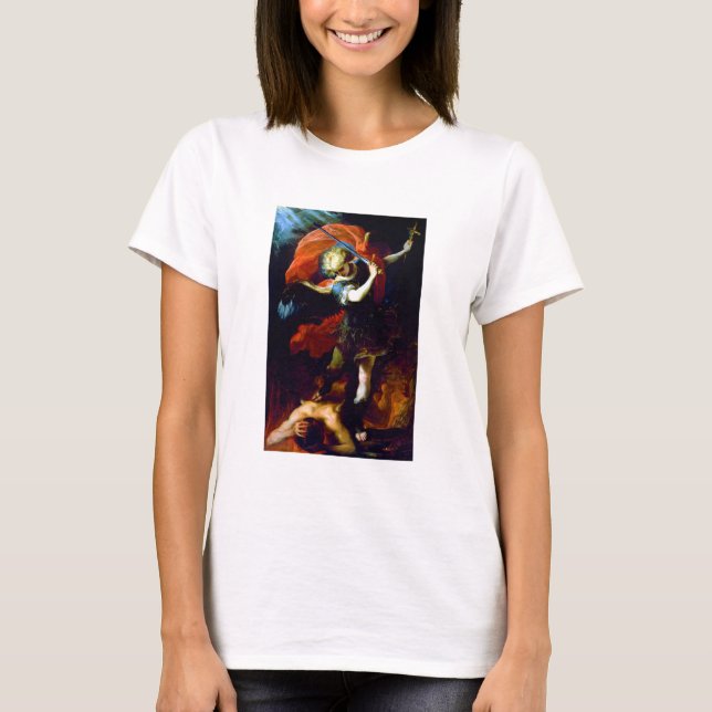 Claudio Coello Der Erzengel Saint Michael T-Shirt (Vorderseite)