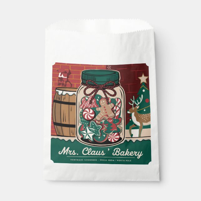 Claus Bakery Party Geschenktütchen (Vorderseite)
