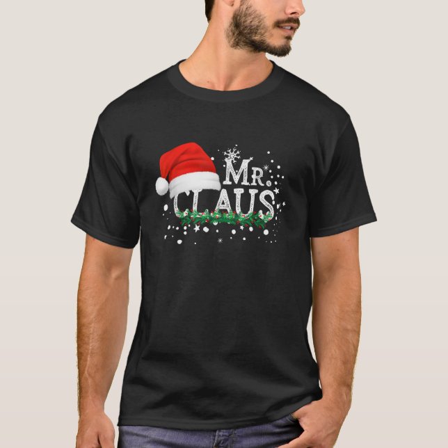 Claus Christmas Couples Matching Ihm Xmas Pajam T-Shirt (Vorderseite)