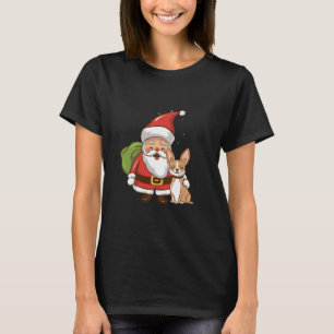Claus santa und chihuahua T-Shirt