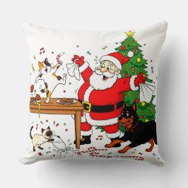 Claus-trophobie: Santas Cookie-Chaos-Crew Kissen