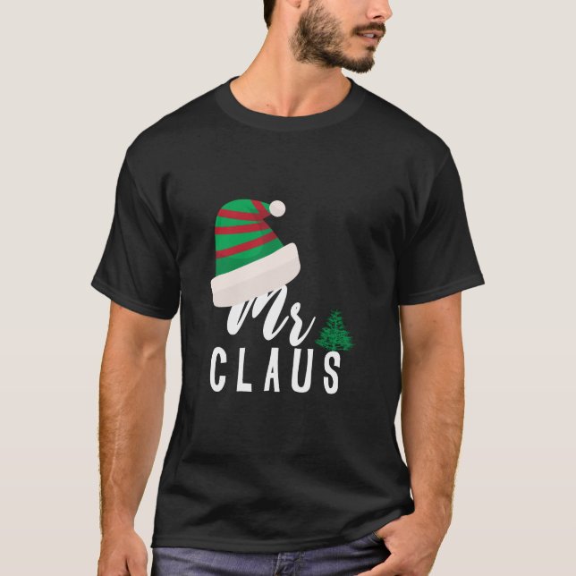 Claus und Claus feiern Weihnachten T-Shirt (Vorderseite)