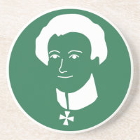 "Clausewitz Bruder-Kaffee-" Sandstein-Untersetzer