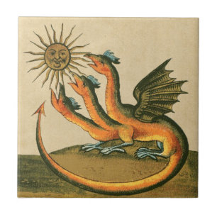 Clavis Artis Alchemy Dragons Fliese