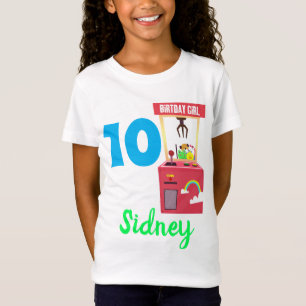 Claw Arcade Geburtstagsparty Girl Outfit T-Shirt