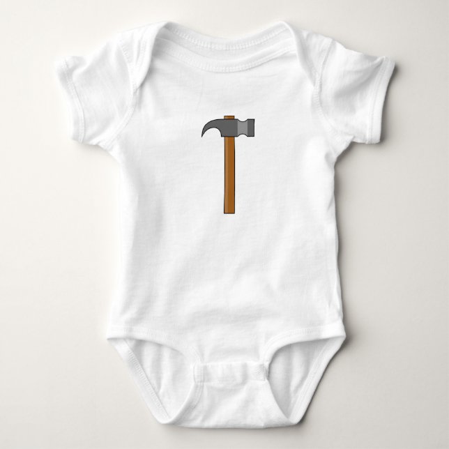 Claw Hammer Cartoon Baby Strampler (Vorderseite)