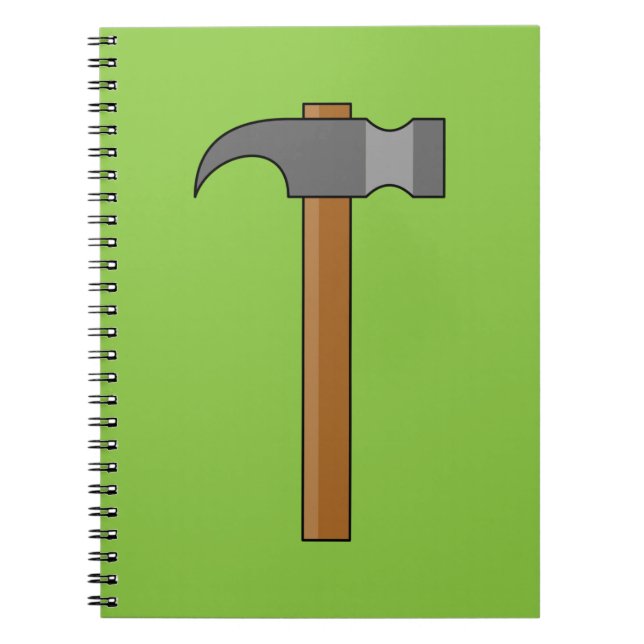 Claw Hammer Cartoon Notizblock (Vorderseite)