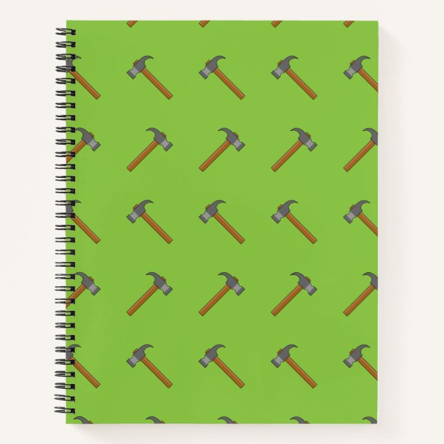 Claw Hammer Cartoon Notizbuch (Vorderseite)