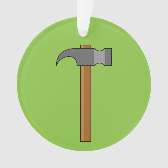 Claw Hammer Cartoon Ornament (Vorderseite)