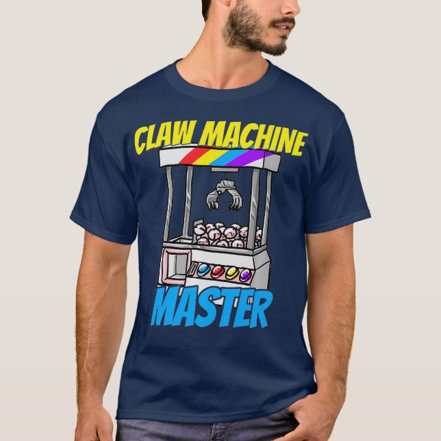 Claw Machine Master Crane Game Enthusiasten Gesche T-Shirt (Vorderseite)