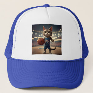 Claw-some Hoops: Der Fearless Cat Basketballer Truckerkappe