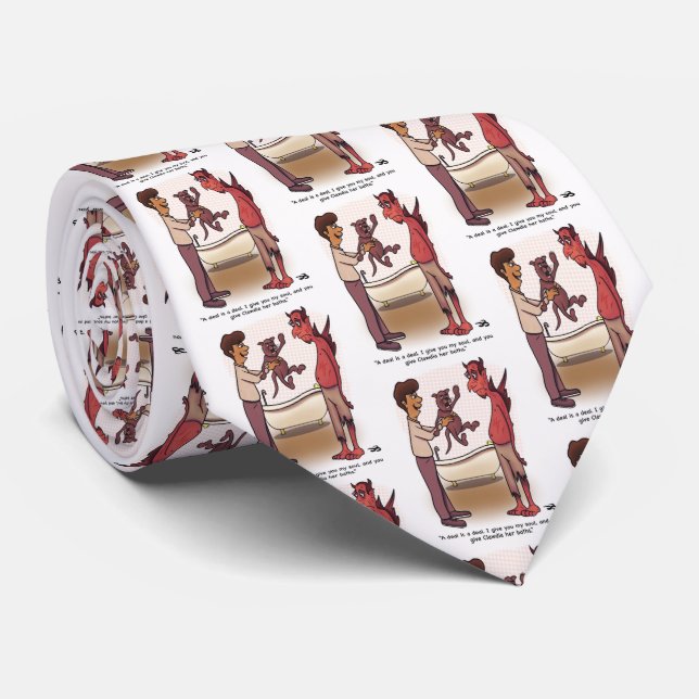 Clawdia Necktie Krawatte (Gerollt)