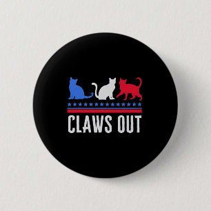 Claws Out Childless Cat Lady Shirt Childless Cat L Button