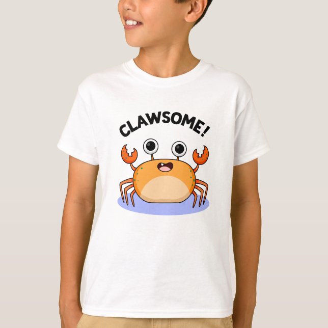 Clawsome Funny Phantastisch Crab Pub T-Shirt (Vorderseite)
