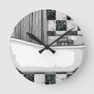 CLAWTUB BATH TESSA 1.jpg Runde Wanduhr