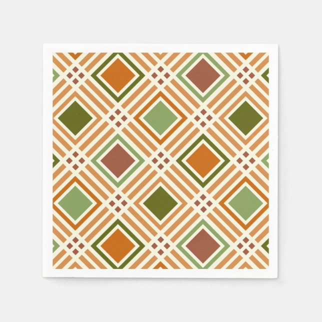 Clay Algae Pattern Serviette (Vorderseite)