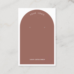 Clay Arch Earring Display Business Card Visitenkarte
