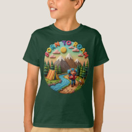 Clay Art “Born to Roam” Camping Adventure Scene T-Shirt