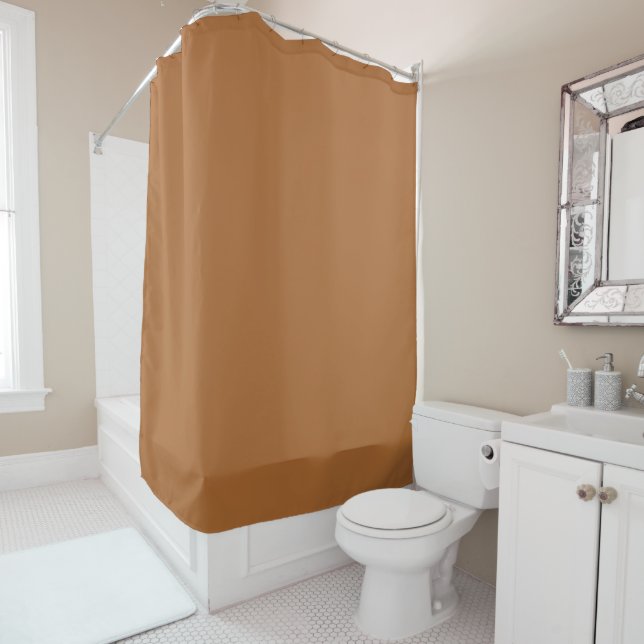 Clay Brown color to FallHouses Duschvorhang (Beispiel)