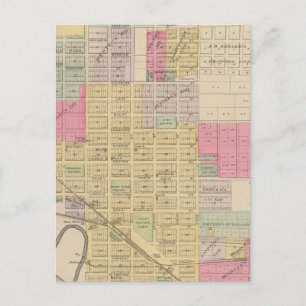 Clay Centre, Clay Landkreis, Kansas Postkarte