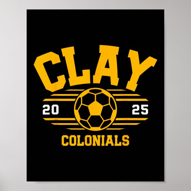 Clay Colonials Fußball Byll 2025  Poster (Vorne)