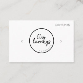 Clay-Earring-Display-Karten Visitenkarte