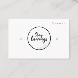 Clay-Earring-Display-Karten Visitenkarte