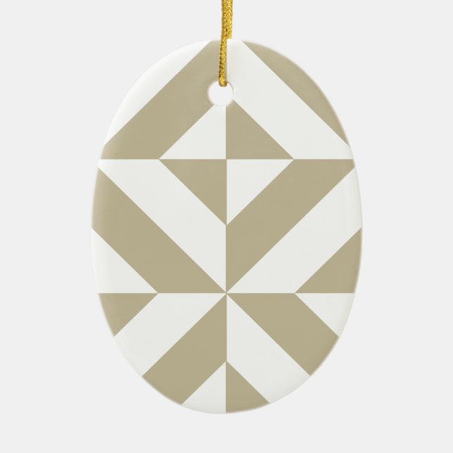 Clay Geometric Deko Cube Pattern Keramik Ornament (Vorne)