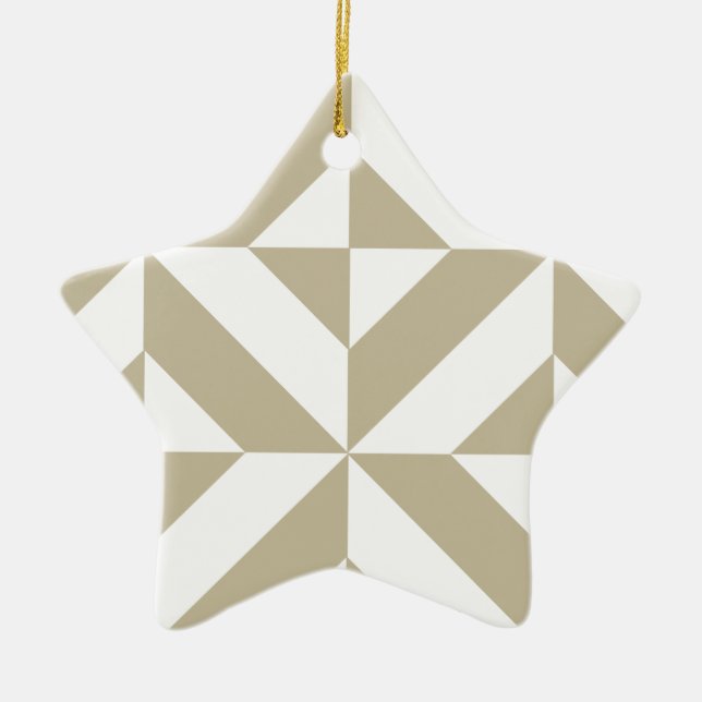 Clay Geometric Deko Cube Pattern Keramikornament (Vorne)