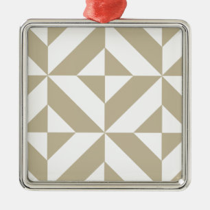 Clay Geometric Deko Cube Pattern Ornament Aus Metall