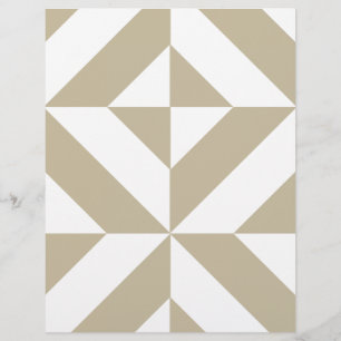 Clay Geometric Deko Cube Scrapbook Paper