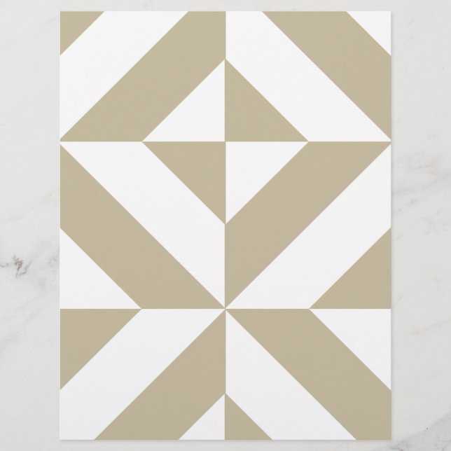 Clay Geometric Deko Cube Scrapbook Paper (Vorderseite)