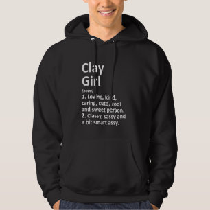 Clay Girl Al Alabama Funny City Zuhause Roots Hoodie