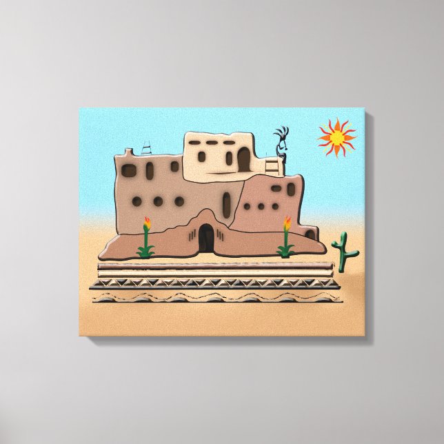 Clay House Canvas Print Leinwanddruck (Vorderseite)