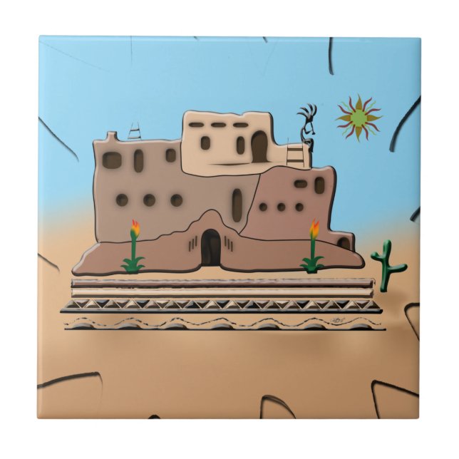 Clay House Fliese (Vorderseite)