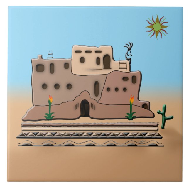 Clay House Fliese (Vorderseite)