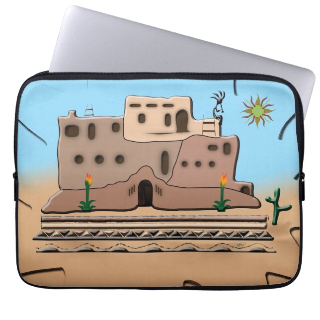 Clay House Laptopschutzhülle (Vorderseite)