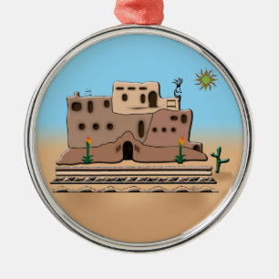 Clay House Ornament Aus Metall