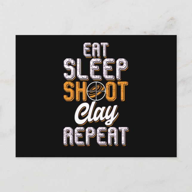 Clay Pigeon Shooting Hunting Wildlife Hunters Eat  Postkarte (Vorderseite)