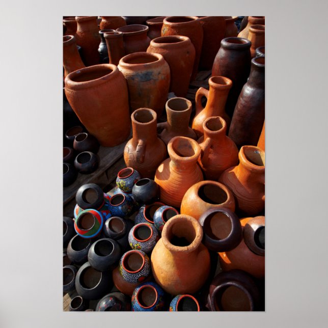 Clay Pots, Hazyview, Mpumalanga, Südafrika Poster (Vorne)